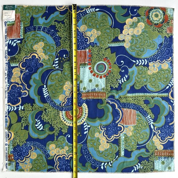 Rare Vintage 60s Cohama Upholstery Fabric in Maxime Pattern - Picture 7 of 9